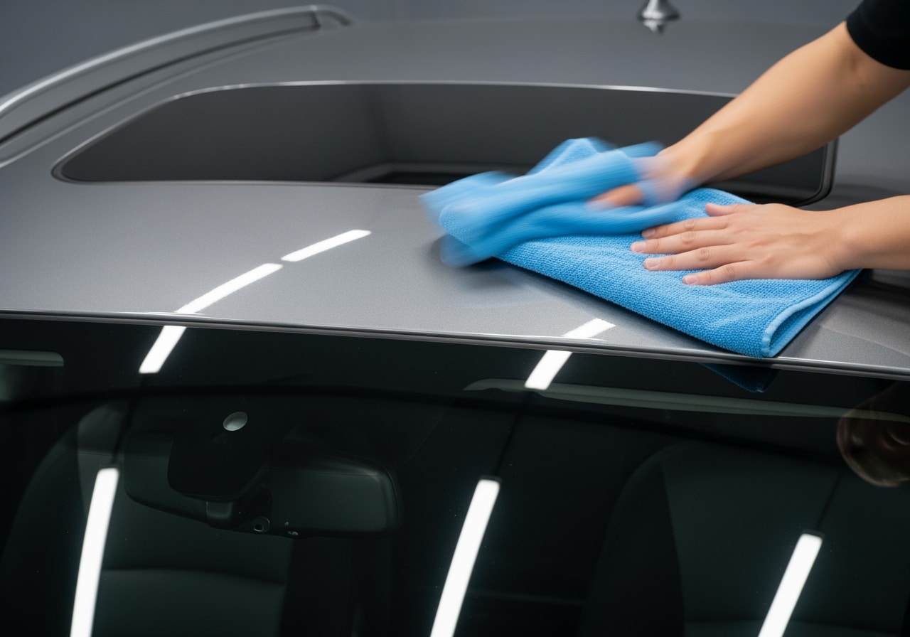 Exterior detail car service