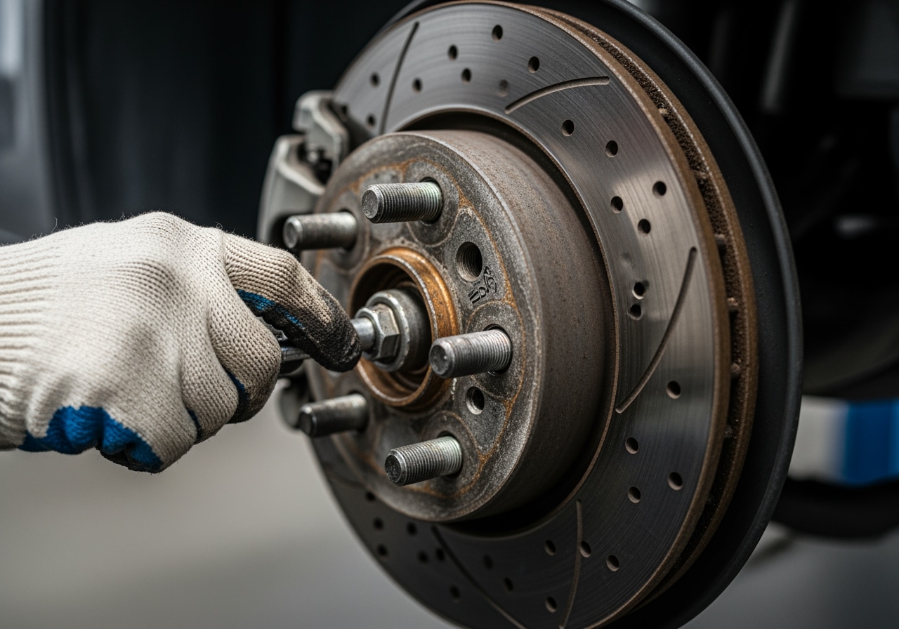 Professional FWD tire rotation