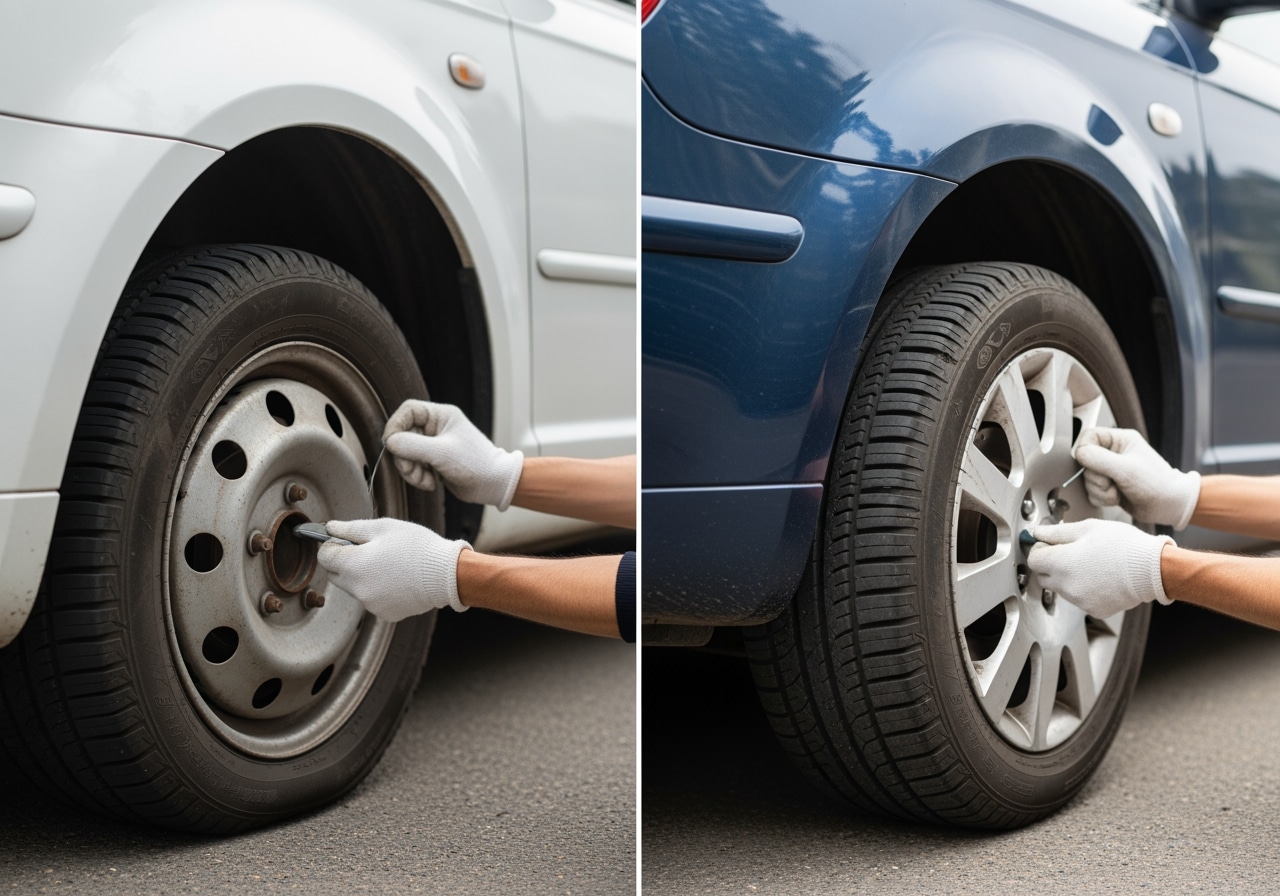 Professional tire change