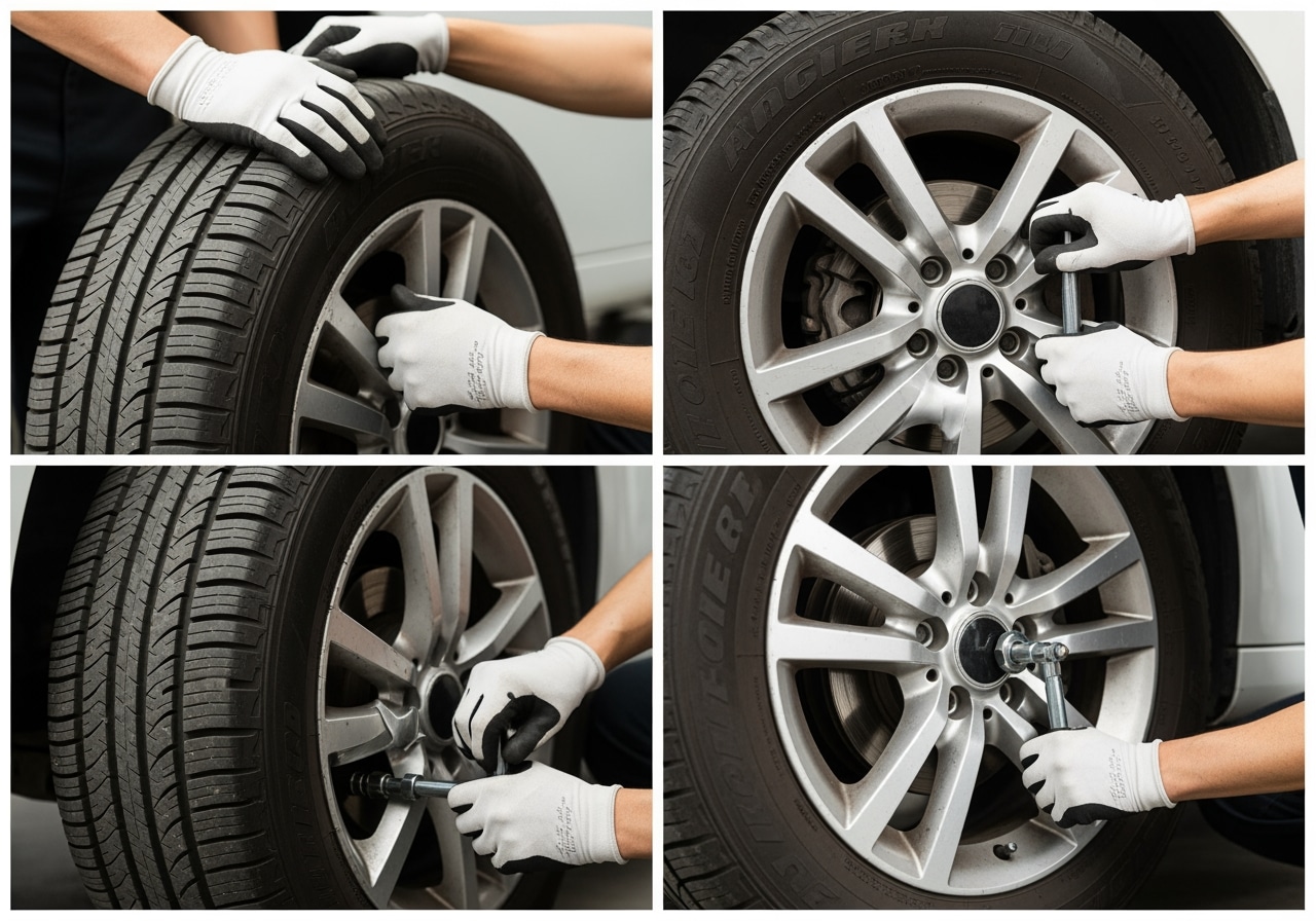 Professional tire rotation