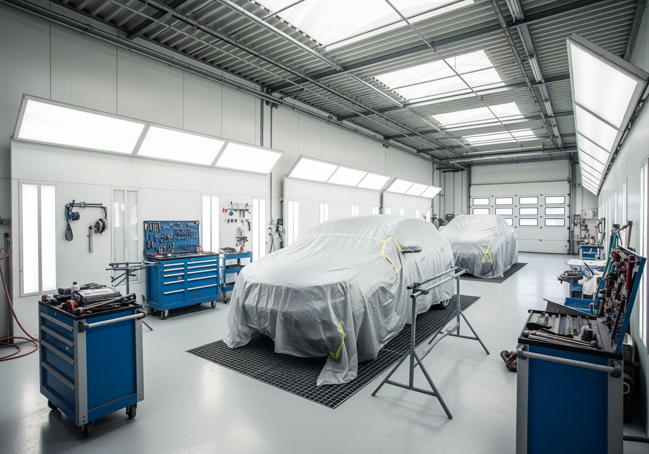 Professional paint booth