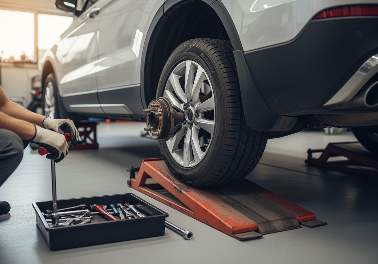 FWD tire rotation service